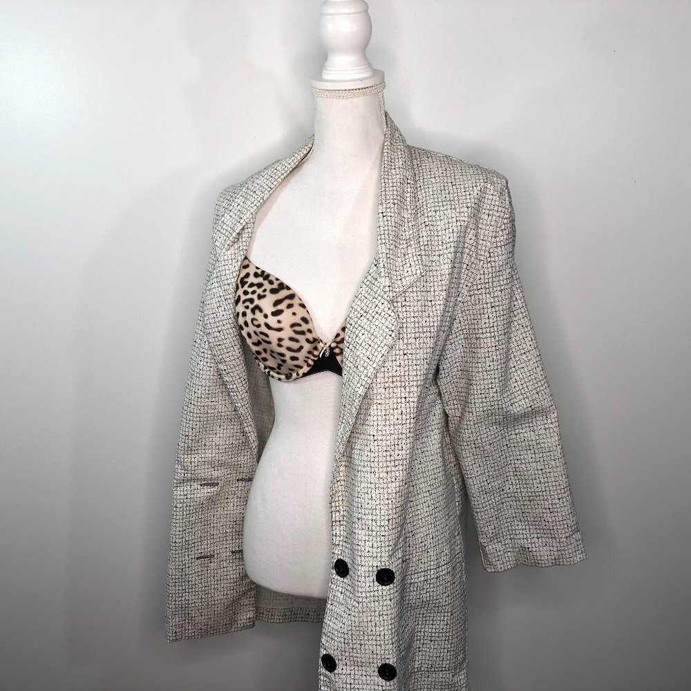 80s Vintage Just Cristina Oversized Blazer Black S